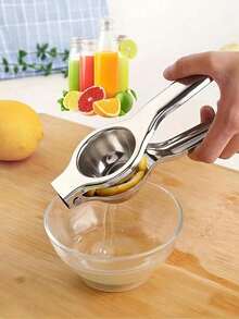 手动柑橘榨汁器，带螺纹槽，重型锌合金柠檬青柠橙子榨汁器，实用厨房用具 - 彩色 - 查看 3