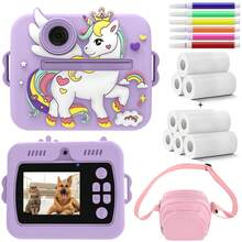 Instant Printer Camera,Instant Photo Printer Camera - 1080P HD Selfie & 2.4" LCD Screen,Video Camera With Filters & Color Pens For DIY | Built-In Zero-Ink Printing Paper | Portable -Style Camera For Travel, Dates, Parties & Social Events | 1200mAh Battery | Gift For Him, Her, Couples For Birthdays,Christmas & New Year Gift-Made In China - View 20