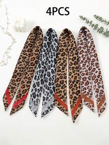 1 chiếc khăn bandana nữ thời trang xuân hè 2026, chất liệu chiffon in họa tiết da báo, kích thước 65*65 cm, phù hợp để sử dụng hàng ngày, khăn trùm đầu đa năng, được ưa chuộng để tạo kiểu tóc. - Nhiều màu - Xem 17