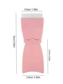 1pc Eyelash Curler Comb, Metal Lash Separator, Makeup Tool, Eyebrow Grooming Brush - Multicolor - View 8