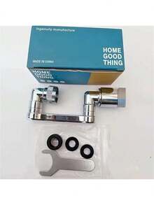 Stainless Steel Swivel Kitchen Faucet Extension - 1440° Rotation, Anti-Splash, Multi-Function Adapter Head, Drinking Water - Multicolor - View 9