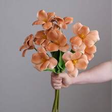 1 bông hoa tulip nhân tạo, thích hợp để trang trí tiệc cưới, trang trí bánh kem, trang trí bàn phòng khách, cây giả, trang trí mùa thu, trang trí phòng, bàn, sân vườn, phụ kiện trang trí phòng. - Nhiều màu - Xem 7