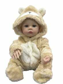 45厘米 Meadow 重生娃娃，18英寸全身柔软硅胶乙烯基女孩娃娃，3D彩绘肌肤，可见血管，乙烯基四肢，逼真手绘头发，手工艺术娃娃 - 收藏级艺术娃娃，圣诞节/生日/感恩节礼物 - 多色 - 查看 7