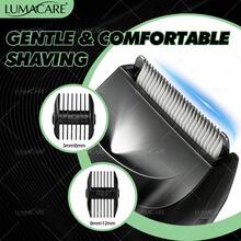 Multifunctional Men's Electric Body Hair Trimmer, USB Rechargeable 500mAh Professional Men's Electric Hair Clipper With Ceramic Blades, Includes 2 Limit Combs, Portable Men's Grooming Kit, Ideal Holiday Gift - Multicolor - View 3