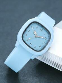 New Fashionable Minimalist Elegant Square Petite Quartz Watch, Best Gift Choice For Women, Mother's Day - Multicolor - View 7