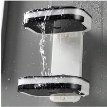 Suporte para Sabonete, Armazenamento Montado na Parede, Adequado para Pia de Cozinha, Chuveiro do Banheiro, Função de Drenagem e Anti-Ferrugem, Atualização Inovadora, Instalação Sem Furos, Design Quadrado de Plástico - Multicolorido - Visão 9