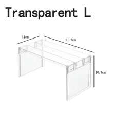 Organizador de armario de cocina, estante retráctil para botellas de condimentos, estante para especias, estante para platos, estante de almacenamiento de accesorios de cocina XO3E - Negro - Ver 10