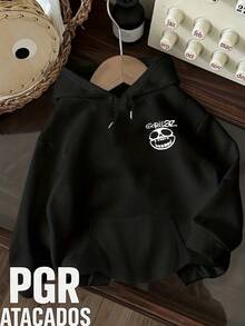 Alternative Rock Band Sweatshirt  International Music Unisex Men's Women's 100% Cotton Top Premium Streetwear New Release Immediate Shipping Various Colors!! - 黑色 - 查看 2