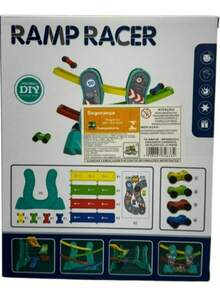 Brinquedo Pista de Carrinho Infantil com 4 Carros Ramp Racer Colorido Educativo - Multicolorido - Visão 7