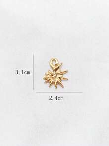 1pc Multi-Element Jewelry Necklace Pendant Accessories, Fashionable Elegant Casual, Suitable For Daily Wear - Yellow Gold - View 8