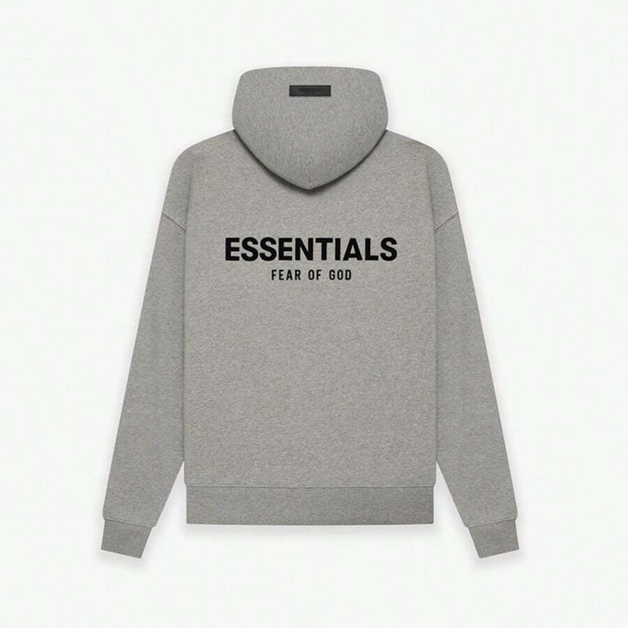 Fear Of God Autumn Winter Hoodie 'Dark Oatmeal' Loose Drop Shoulder Hooded Women/Men Sweatshirt,Runs 1 Size Large , Vintage Flocking Craftsmanship Combined With Modern Men Breathable Technology, Warm Cotton Flocking - DARK OATMEA/HOODIE - 查看 1