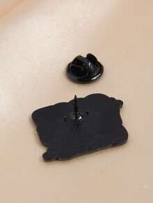 1pc Fashionable Charming "Only Good Vibes" Letter Enamel Brooch, Suitable For Backpacks And Clothes, Unique Women Lapel Pin/Collar Clip - Multicolor - View 6