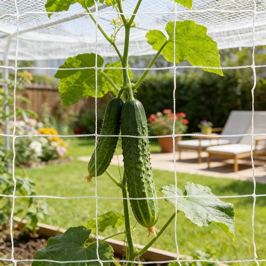 4.4 X8.9Ft Nylon Trellis Netting, Heavy Duty Trellis Mesh Garden ...