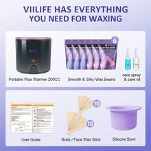 Viilife 小白罐脱毛蜡豆套装，身体护理套装。涂抹后撕除，即可拥有光滑肌肤。 - 彩色 - 查看 7