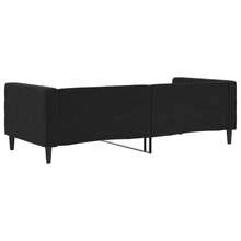 vidaXL Daybed, 2-In-1 Guest Bed, Sofa Bed/Sleeper Sofa For Bedroom/Living Room, Modern Design, Black 90x200cm Velvet - Black - View 7