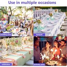 150 Pieces Spandex Stretch Chair Sashes Bows Elastic Chair Cover Bands Ties With Slider Wedding Party Reception Events Universal Ceremony Banquet Decorations (Gold) - Purple - View 6
