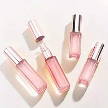 1 chai nước hoa thủy tinh màu hồng 10ml/5ml có thể tái sử dụng, chai mẫu mini di động - A - Xem 1