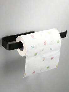 1/2个装自粘式纸巾架，免钻孔卫生纸架，浴室纸巾盒，不锈钢厨房/浴室台面纸巾架，黑色家居装饰厨房浴室配件纸巾架 - 彩色 - 查看 4