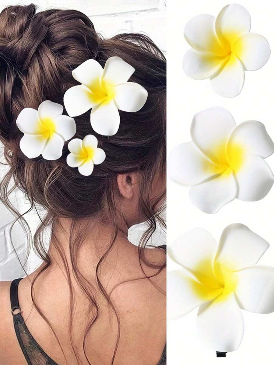 3个波西米亚雏菊发夹，女士发饰 - 彩色 - 查看 1