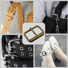 HSDOUBLE 10 chiếc khóa lăn kim loại, khóa thắt lưng, móc bấm, phụ kiện đồ da, túi xách, giày dép, vòng cổ chó. - 10 CÁI - Xem 9