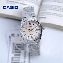 Đồng hồ Casio MTP-1302DA dành cho nam, mặt trắng, dây thép không gỉ, chống nước 50M, máy quartz. - Một cỡ - Xem 2