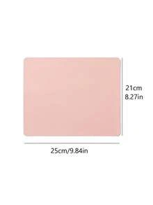 柔粉色美甲桌垫，防水PU皮革，沙龙桌垫，可折叠美甲扶手垫，适合美甲师沙龙和家庭使用 - 藕粉色 - 查看 4