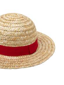 TOEI ANIMATION 1顶官方草帽海贼团卡通设计遮阳帽，透气宽檐夏季沙滩帽，户外旅行防晒帽，粉丝礼物 - 杏色 - 查看 6