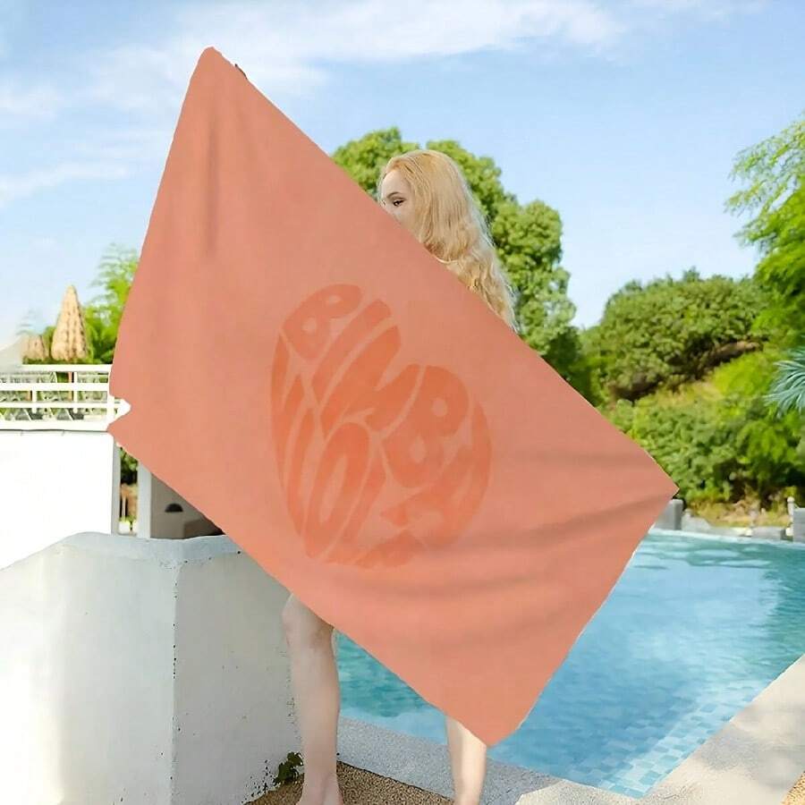 Fashion B B BimbaeS L L LolaeS Microfiber Beach Towel Absorbent Quick Dry Soft Yoga Swimming Resort Mountain Climbing Towel(9) - trắng - Xem 1