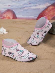 1双春夏新款女童舒适时尚休闲轻便可爱小马兔粉色沙滩/水鞋 - 粉色 - 查看 4