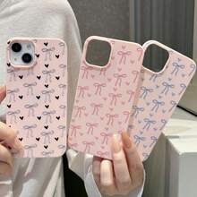 Bộ 3 ốp lưng điện thoại chống sốc mờ hình trái tim và bướm, thích hợp làm quà tặng sinh nhật và Giáng sinh cho các cặp đôi, bạn gái, con gái và thanh thiếu niên. - Hồng - Xem 10