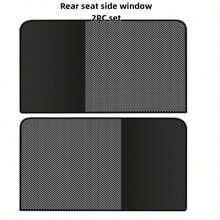 Magnetic Car Window Sunshade Net, Magnetic Installation, Heat Insulation, No Damage - Sunshade 4-piece Set - View 11
