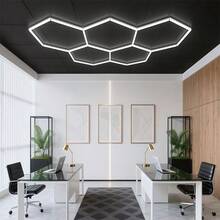 Gonengo Modern Auto Repair Work Led Honeycomb Light Indoor Led Garage Gym Lighting 6500K - White - View 6