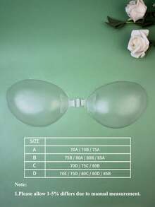 Silicone Bras, Invisible Bras, 4X Thicker 3D Silicone Bras, Backless Bras For Wedding Dresses - Apricot - View 5