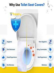 Bộ 21 miếng bọc bồn cầu dùng một lần, bằng giấy, dành cho người lớn, unisex, đồ dùng thiết yếu khi đi du lịch - máy bay, cắm trại, phụ kiện du lịch. - trắng - Xem 8