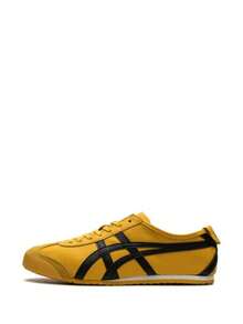 Asics Authentic Onitsuka Tiger Mexico 66 Leather Sneakers - White/Blue/Red Classic Low-Top | Premium Japanese Heritage Footwear | Slim-Profile Lightweight Trainers - 芥末黃 - 查看 5