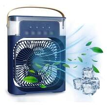 Portable Fan, Ideal For Offices, Bedrooms And Cars. - Blue - View 1