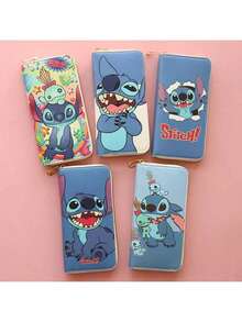 Disney 1个新款时尚长款卡通钱包拉链印花学生卡通钱包零钱包卡包 - 彩色 - 查看 6