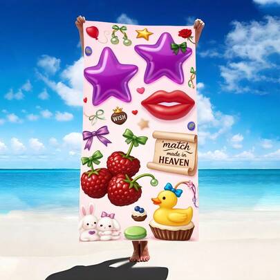 1 chiếc khăn tắm biển màu hồng nữ tính, chất liệu microfiber siêu mềm, cỡ lớn, thấm hút cực tốt, thích hợp cho du lịch, hồ bơi, lặn, lướt sóng, yoga, cắm trại. Có nhiều kích cỡ khác nhau, phụ kiện bãi biển cho bãi biển, hồ bơi, du lịch, cắm trại, yoga.