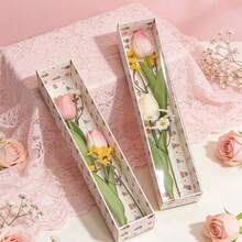 3pcs/6pcs Mother's Day High-Quality Macaron Drawer Boxes, 30*6.3*5.8cm Large French Rectangular Drawer Macaron Boxes, Transparent Baking & Dessert Packaging Boxes, Gifts & Baking Supplies - Long Drawer Box - View 3