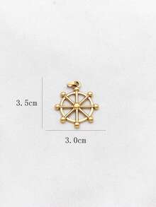 1pc Multi-Element Jewelry Necklace Pendant Accessories, Fashionable Elegant Casual, Suitable For Daily Wear - Yellow Gold - View 7
