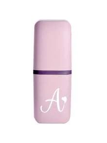 White Art Love Letter A-Z Portable Pink Toothbrush Case, Keeps Your Toothbrush Clean And Ready To Go Anywhere! Travel Toothbrush Holder - Multicolor - View 19