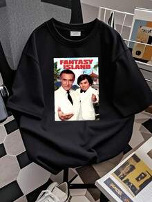 women t-shirt print Fantasy Island Tv Show T Shirt 1980s Television Sitcom Fan long or short sleeves - Schwarz - Übersicht 2