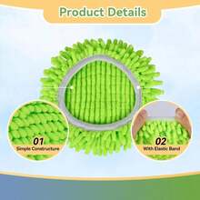 4 Pack Reusable Microfiber Mop Pads Compatible With O-Cedar EasyWring 1-Tank Spin Mop System,Elastic Mop Head Replacement For Deep Clean,Machine Washable Mop Refills - Màu A - Xem 5