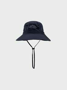Pălărie unisex Western Cowboy, șapcă de protecție solară UV cu bor larg, ușoară, cu uscare rapidă, pălărie de exterior la modă pentru alpinism, pescuit, drumeții, călătorii și purtare zilnică, vară, plajă, vacanță - Albastru marin - Vizualizare 17