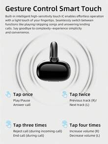 HP H10M Open Ear Wireless Earbuds Bluetooth 5.4, IPX4 Waterproof, 30H Playtime, Built-In Mic, Lightweight Headset For Gaming Sports Office Students, Android Compatible - View 9
