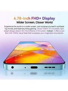 Blackview Oscal Tiger 12 智能手机全球版，搭载联发科 Helio G99 处理器，配备 6.78 英寸 FHD+ 显示屏、64MP 后置摄像头、5000mAh 电池，支持 33W 快充。 - 藍色 - 查看 4