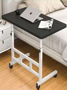 Adjustable TV Tray Table Comfortable Laptop Table Dinner Trays for Eating TV Dinner Tray on Bed Sofa for Eating Reading  60x40cm Escritorio para computadora, Puede Subir o Bajar la Altura (60~90cm), Escritorio Grande d - Amarillo - Ver 2