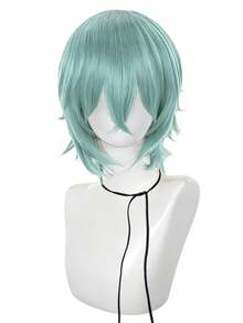 Peluca de 12 pulgadas para festival de música, fiesta de cosplay, personaje de película famosa, peluca de estilo profesional, fibra corta resistente al calor y cómoda, adecuada para principiantes, ideal para vacaciones, carnavales, conciertos de música, convenciones de anime, moda de fiesta. Pelucas naturales (varios colores disponibles) - Dos Tonos - Ver 12