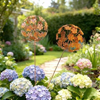 1 thẻ đánh dấu vườn bằng sắt kiểu cổ điển | Thẻ đánh dấu vườn bằng kim loại kiểu retro, thích hợp cho sân vườn, trang trí ngày lễ và theo mùa.