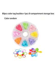 EDCUEBE7 316pcs Colorful Sewing Knitting Stitch Markers Set, Includes 15pcs Large Eye Needles, Tape Measure And Storage Box, Suitable For Various Knitting DIY Projects - A - View 13